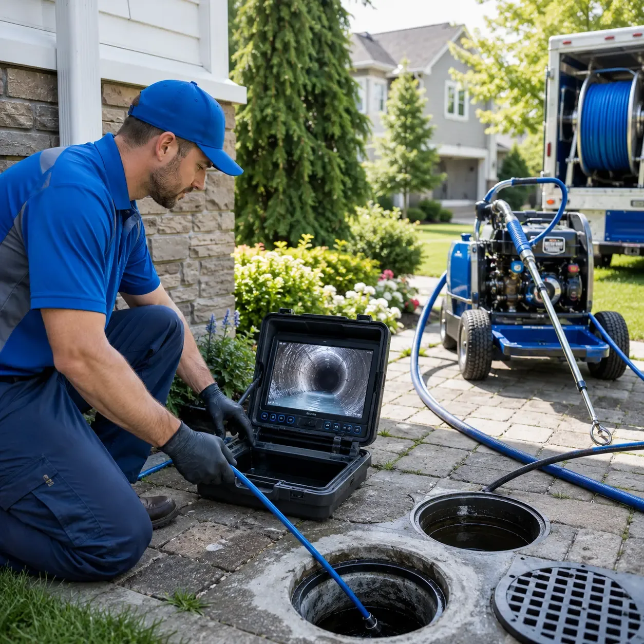 Outdoor drain cleaning professionals serving Perkiomenville, PA